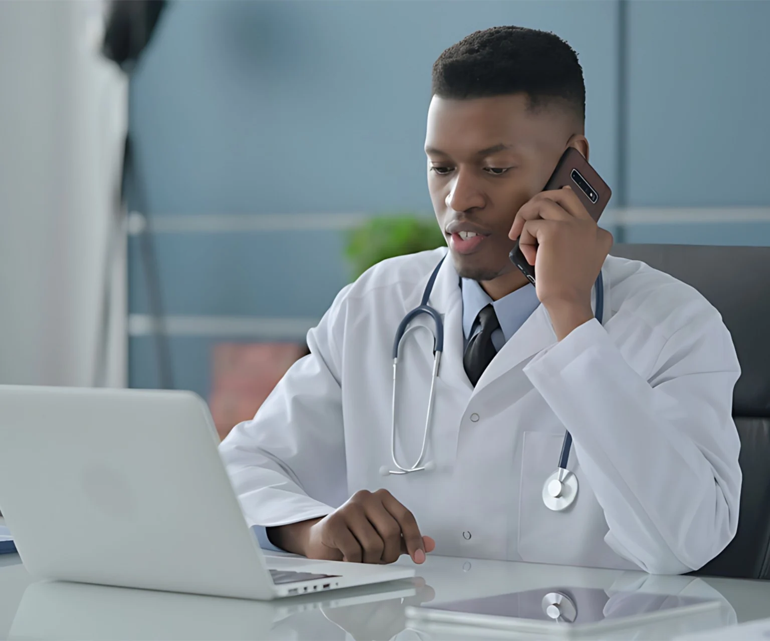 Healthcare professional supporting a client